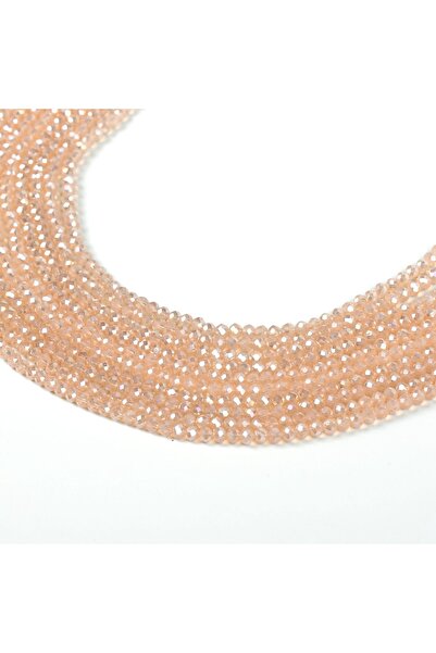 yfhobi 1 DİZİ (40 cm - 130 Adet)- 4 mm YASSI KRİSTAL CAM BONCUK, MAT JANJANLI...