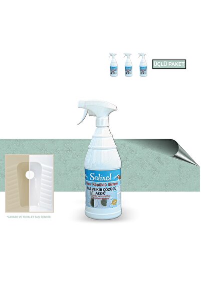 SOLİXEL Acdx Pas Kir Sprey 1lt Köpüklü Sistem Yeni Üçlü Paket
