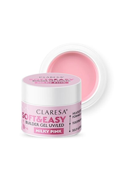 Claresa Gel de construcție Soft&Easy roz lăptos 45g