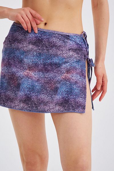 LILIAN Alia Women's Water Color Printed Beach Sea and Pool Skirt