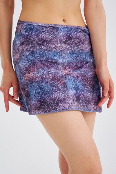 LILIAN Alia Women's Water Color Printed Beach Sea and Pool Skirt