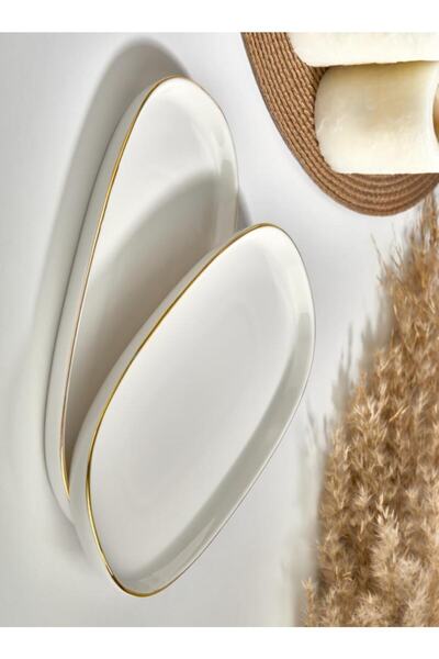 PURE GOLD 2'Lİ KAYIK TABAK 25CM