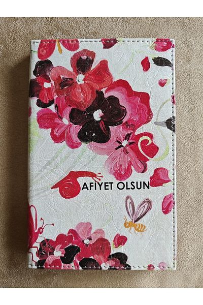 ankara menü (1 piece) 13x21 Box, Leather Account Receipt Pad, Printed Change Box, Ticket