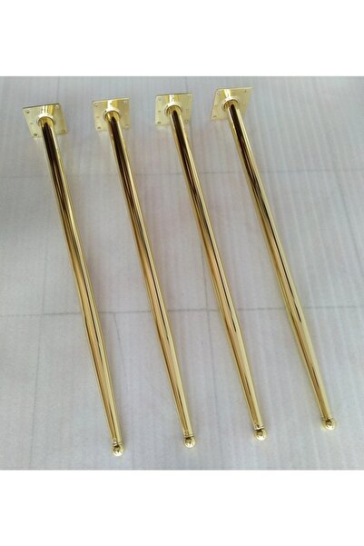 DEMONTEPARK 4 bucăți - picior de masă de lux, placat cu aur de 73 cm (picior de masă cu unghi de 10 grade pe laterale)