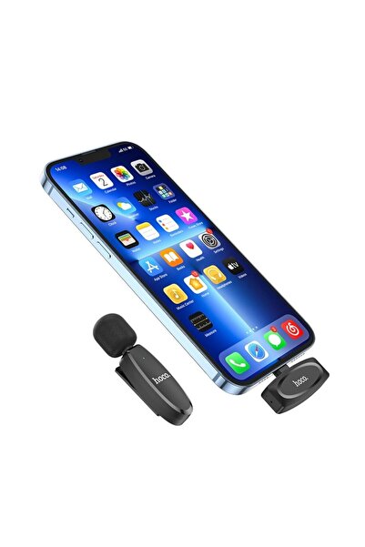 m.tk moveteck L15 Lightning Apple İphone Kablosuz Mikrofon Dijital Yaka Mikrofonu Enstrüman Video Kaydı Röportaj