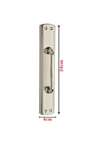 ARON Nobel Big Elif Pull Sliding Opening Handle Nickel Satin Length - 24cm Width - 4cm