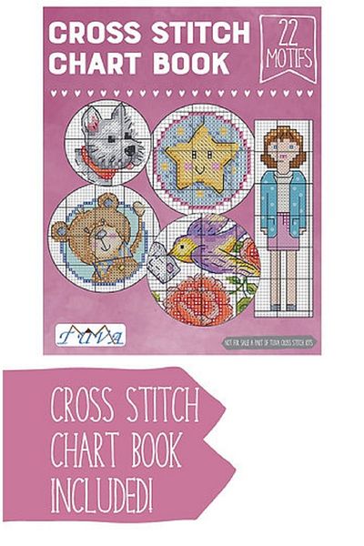 LİLYHOBBYLAND Cross Stitch Wooden Pulley Kit 18.5 cm