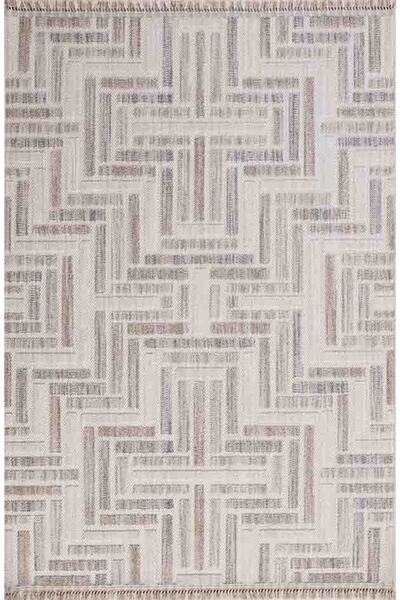 GÜMÜŞSUYU Deco Point 15762 Bej Antitoz Geometrik Dekoratif Polyester Pamuk Yı...