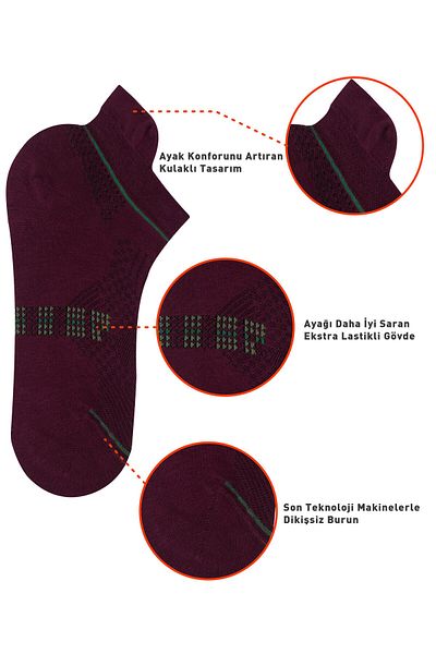 DAYCO Κάλτσες Premium χωρίς ραφή Bamboo Super Booties με αυτιά