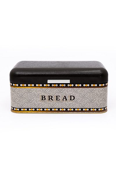 EVLE Metal Bread Basket, Bread Box - Metal Bread Bowl, Mosaic Er061-7b