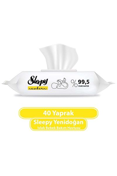 Sleepy 40 Pack Newborn Baby Wet Towels - 3 Pieces
