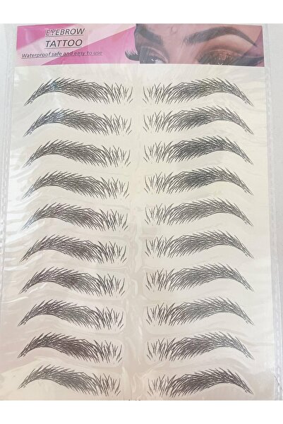 2K Kaş Dövmesi Sticker Kalıcı Suya Dayanıklı Doğal Kaş Kalemi Dövme