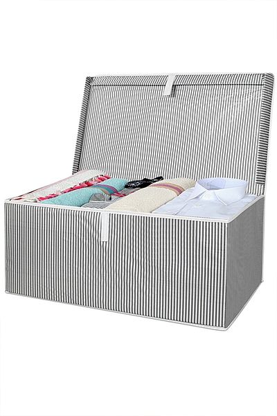Emir-AYDIN Gray Polyester Storage Box - 1 Piece, Mega Size 60*40*30*, 1 Piece, 60 X 40