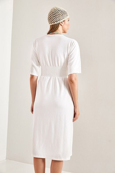 Bianco Lucci Women's Waist Patterned Dress