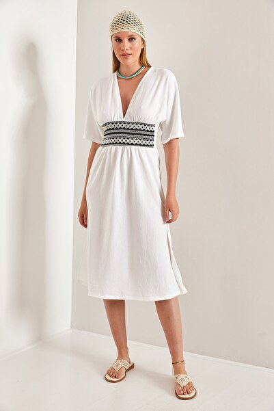 Bianco Lucci Women's Waist Patterned Dress