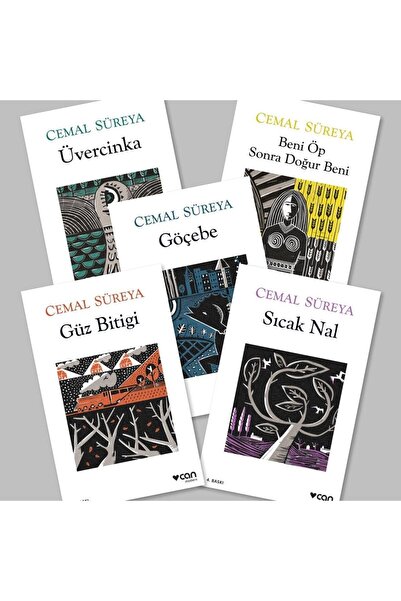 Can Yayınları Cemal Süreya 5 Kitap ( Beni Öp Sonra Doğur Beni - Güz Bitiği - Göçebe - Sıcak Nal - Üvercinka )