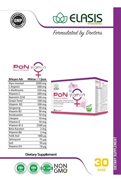 ELASİS PHARMA Pon Kadın –274576152 Denge Destek Formülü – 30 Saşe