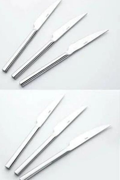 Nehir Dalyan Model Plain 6 Sweet Knives and 6 food knives Total 12 pieces