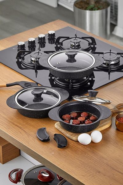 Taç  13 Piece Granite Cooking Set