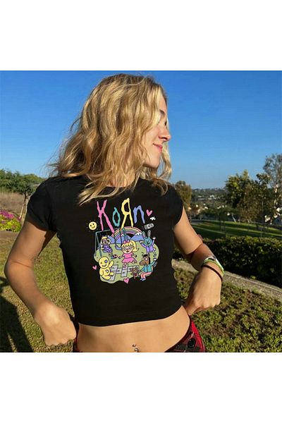 Touz Black Crop Blunt Blunt Rock Series Korn