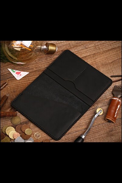 Lost Slope محفظة جواز السفر الجلدية - جلد حقيقي وصناعة يدوية