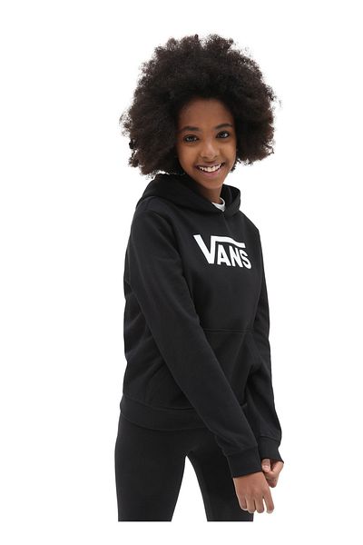 Vans Hanorac negru pentru femei cu guler cu glugă VN0A5ATNBLK1 GR FLYING V HOODIO GIR