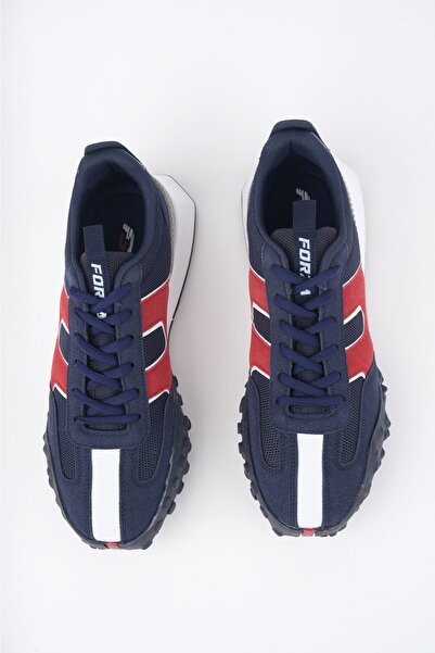 Freemax Unisex Orthopedic Sneaker Sports Shoes Navy Blue Red