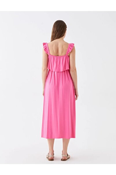 LC Waikiki EL&SEV LCWAIKIKI Těhotenské šaty s výstřihem do U s pevným popruhem