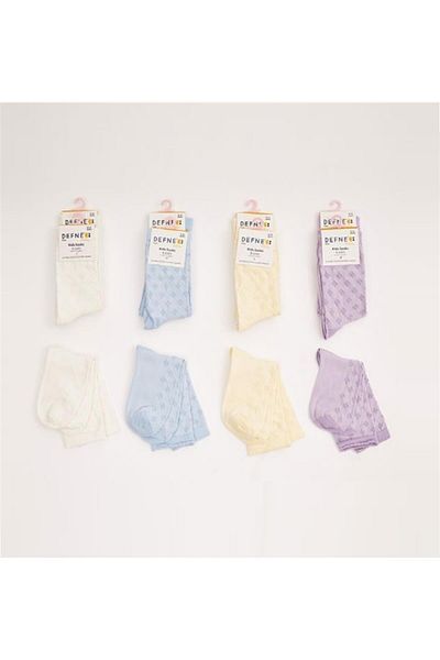 ÇamaşırcımShop 12 чифта къси чорапи с ромбовиден мотив