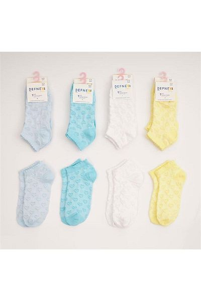 ÇamaşırcımShop 12 чифта чорапи за момичета с форма на сърце