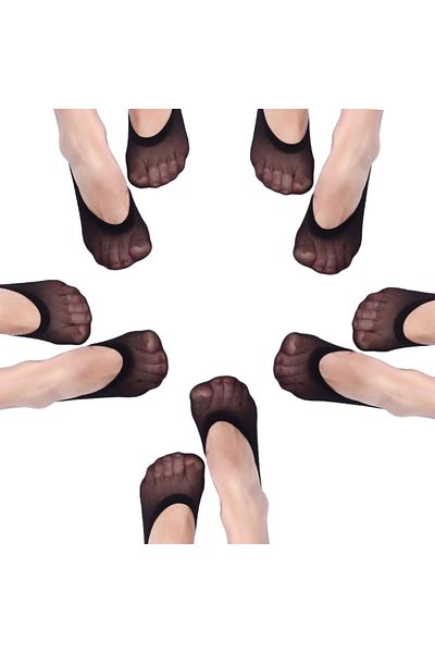 Bazz Plus 5 чифта дамски черни чорапи Suba Ballerina