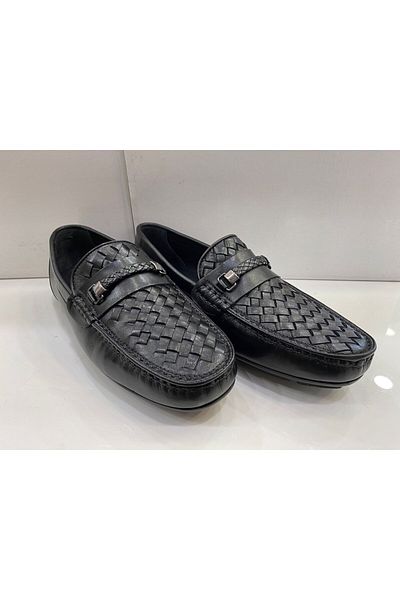 RODEM Черни мокасини от естествена кожа с лека подметка