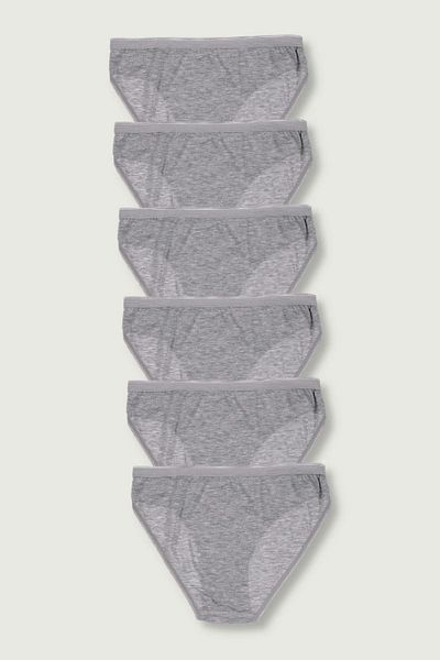 ÇamaşırcımShop Pachet de 6 chiloți bikini 100% bumbac pentru femei