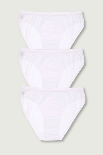 ÇamaşırcımShop Pachet de 3 chiloți bikini 100% bumbac pentru femei