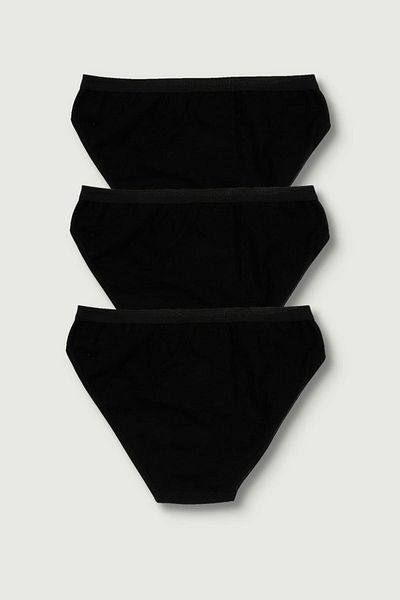ÇamaşırcımShop Pachet de 3 chiloți bikini 100% bumbac pentru femei