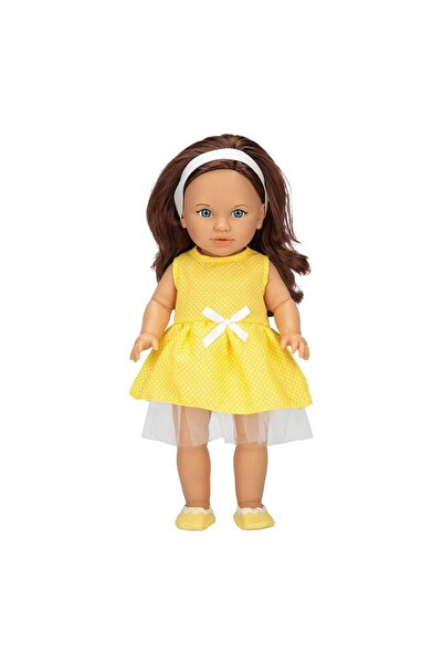 Sunman Tina Classic Bebek 45 Cm - Sarı Elbiseli