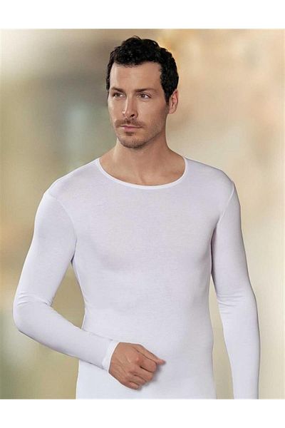 ÇamaşırcımShop 4022 Crew Neck Lycra Men's Long Sleeve Undershirt