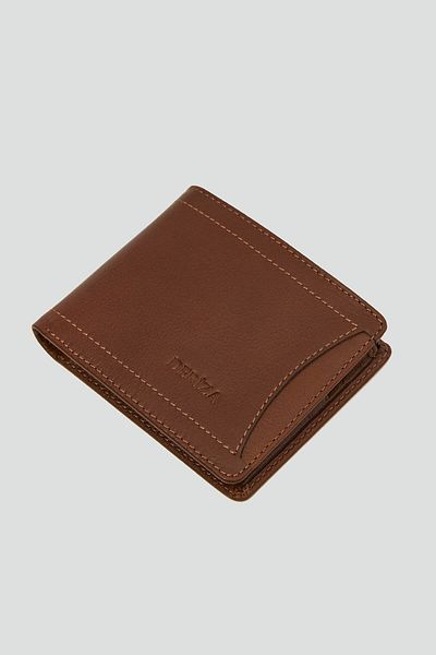 Deriza Мъжки портфейл от естествена кожа Enzo, кафяв