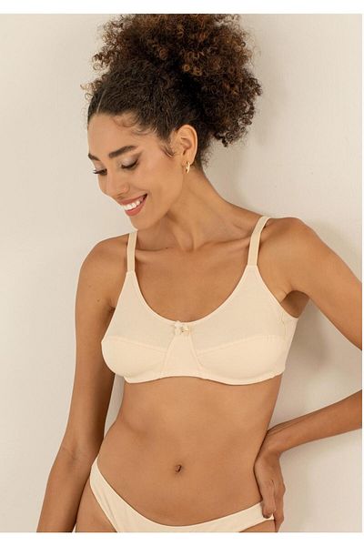 Doremi Σουτιέν New Season Comfort - 100% φυσικό βαμβάκι, χωρίς σύρμα, οικονομική συσκευασία 3 τεμαχίων