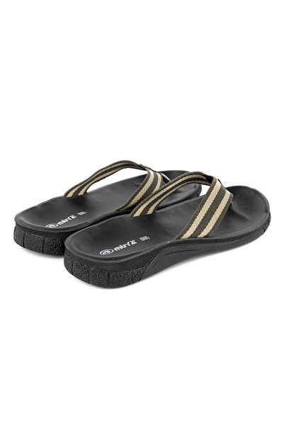 Muya Ανδρικές παντόφλες σαγιονάρες με ανατομική σόλα για βρεγμένο δάπεδο χακί