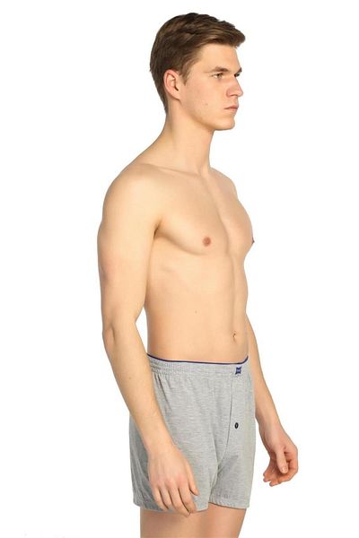 ÇamaşırcımShop 3 Pack Buttoned Plain Men's Boxers