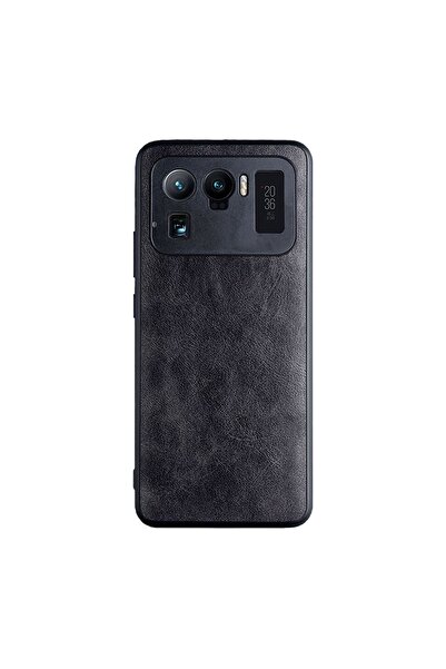 Microcase Xiaomi Mi 11 Ultra Kamera Korumalı Deri Kaplama Plastik Kılıf - AL8120