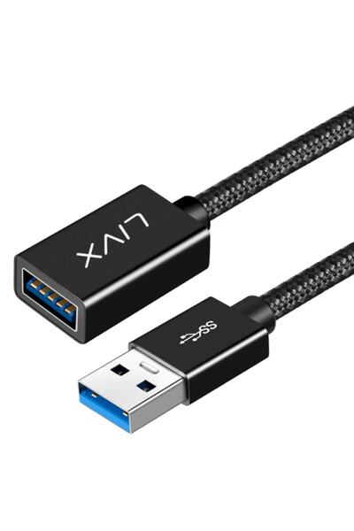 LivX Rope 5gbps Hızlı Veri Aktarımı Usb 3.0 Erkek Dişi Uzatma Kablosu Halat Ö...