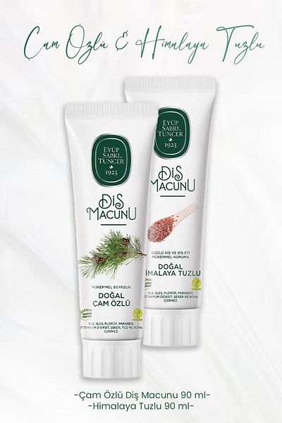 Eyüp Sabri Tuncer Toothpaste Pine Extract 90 ml and Himalayan Salt 90 ml