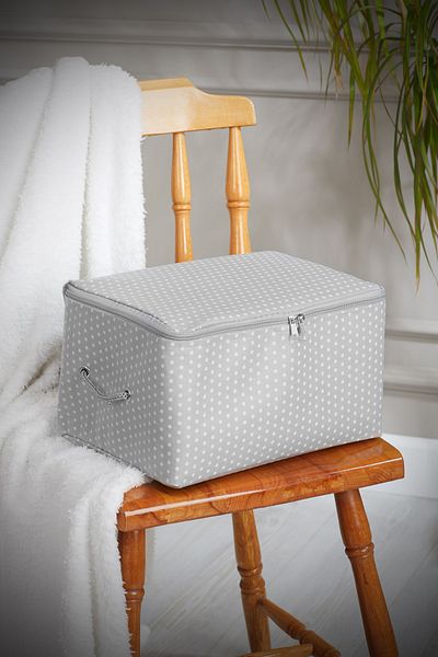 Serstil Τσάντα αποθήκευσης Mini Size Grey Spotted 30 X 22 X 18 cm