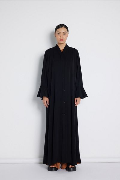 Nuum Design Flywheel Sleeves Abaya black