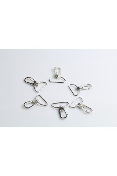 Generic Brand Breloc argintiu din macrame, 2.5 cm