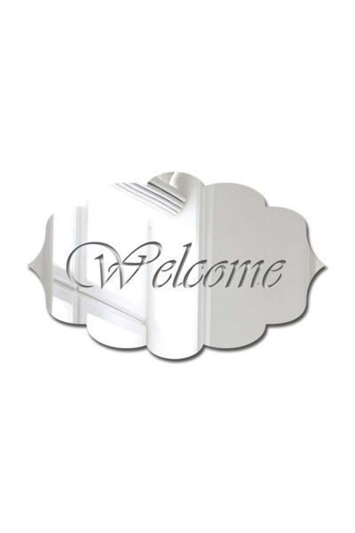 Generic Brand Welcome Plexiglass Door Decoration Chrome Mirror - Kks2