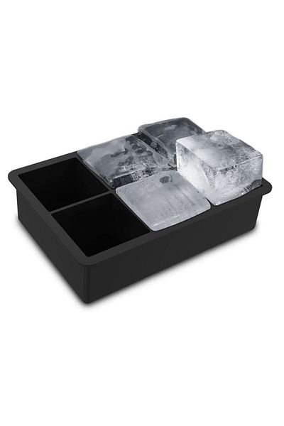 SAVORYHOME Practical 6-Piece Silicone Square Ice Mold| 6 Pieces Silicone Square Ice Mold| Presentation Ice Kupkare.ice cooler Gray