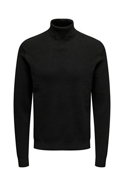Only & Sons Onsphil Reg 12 Struc Roll Neck Knit Noos Чоловічий светр - OS22023202 Темно-синій